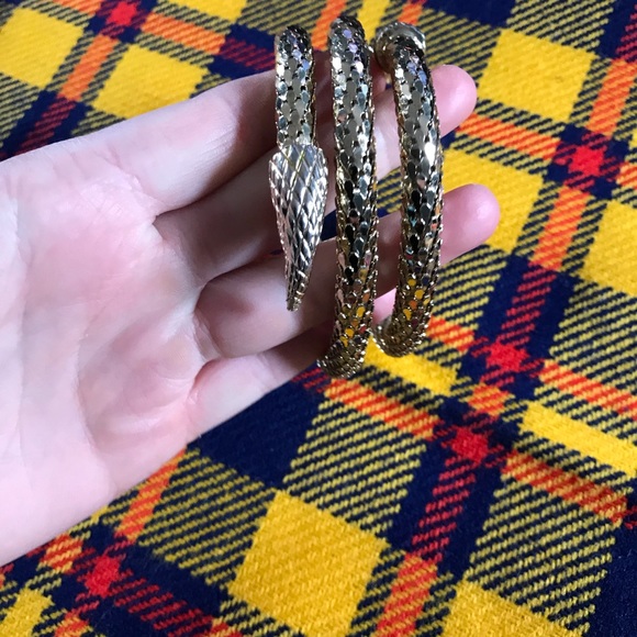Vintage Whiting & Davis Gold Wrap Snake Bracelet - Picture 4 of 7